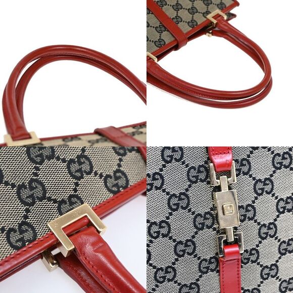 Gucci Vintage Jackie Handbag Canvas Black Canvas Handbag (Pre-Owned) - Picture 10 of 15